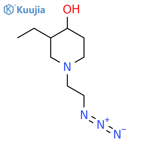 1-(2-Azidoethyl)-3-ethylpiperidin-4-ol structure