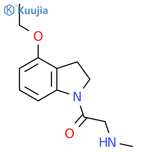 1-(4-Ethoxyindolin-1-yl)-2-(methylamino)ethan-1-one structure
