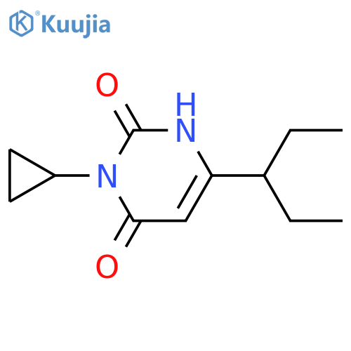 3-Cyclopropyl-6-(pentan-3-yl)-1,2,3,4-tetrahydropyrimidine-2,4-dione structure