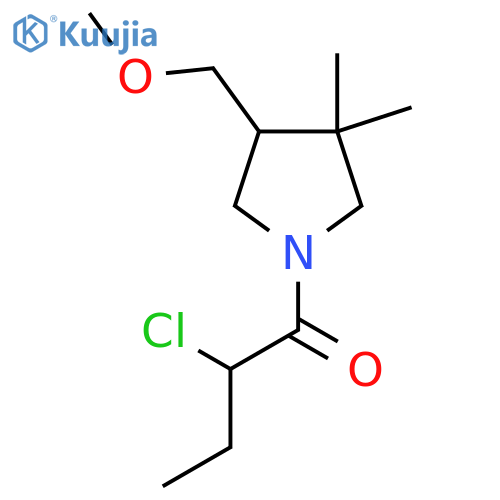 2-Chloro-1-(4-(methoxymethyl)-3,3-dimethylpyrrolidin-1-yl)butan-1-one structure