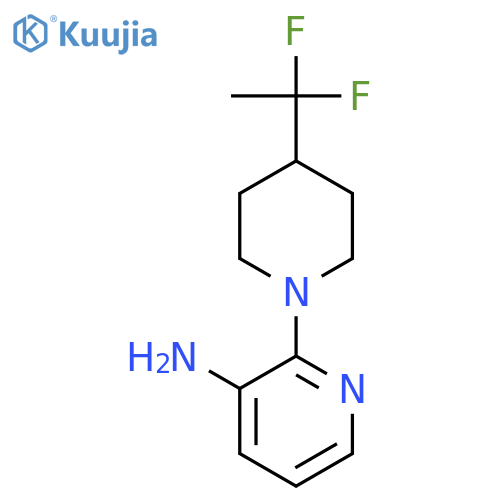 2-(4-(1,1-Difluoroethyl)piperidin-1-yl)pyridin-3-amine structure