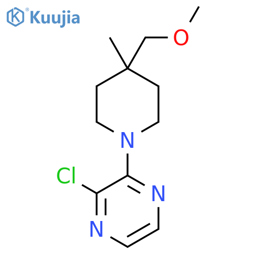 2-Chloro-3-(4-(methoxymethyl)-4-methylpiperidin-1-yl)pyrazine structure