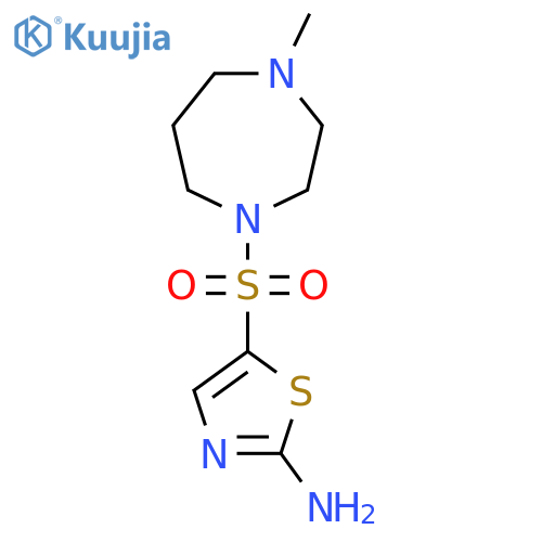 5-((4-Methyl-1,4-diazepan-1-yl)sulfonyl)thiazol-2-amine structure