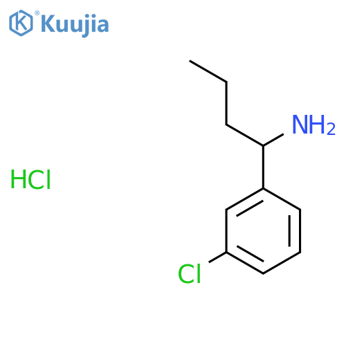 1-(3-Chlorophenyl)butan-1-amine hydrochloride structure