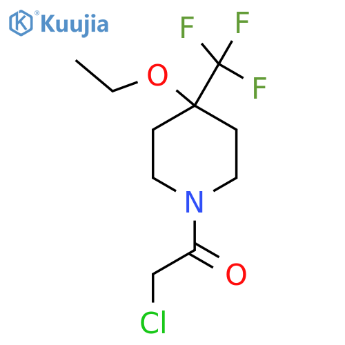 2-Chloro-1-[4-ethoxy-4-(trifluoromethyl)piperidin-1-yl]ethan-1-one structure