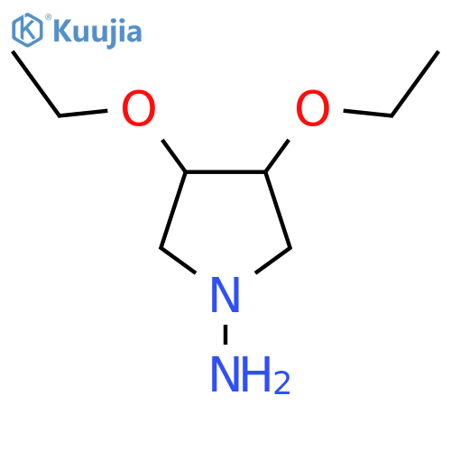 3,4-Diethoxypyrrolidin-1-amine structure