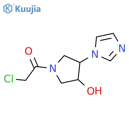 2-chloro-1-(3-hydroxy-4-(1H-imidazol-1-yl)pyrrolidin-1-yl)ethan-1-one structure