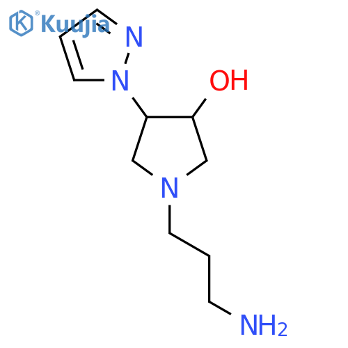 1-(3-Aminopropyl)-4-(1H-pyrazol-1-yl)pyrrolidin-3-ol structure