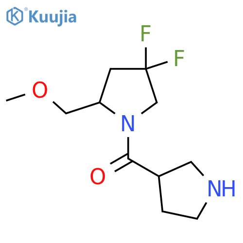 (4,4-Difluoro-2-(methoxymethyl)pyrrolidin-1-yl)(pyrrolidin-3-yl)methanone structure
