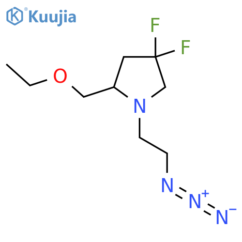 1-(2-Azidoethyl)-2-(ethoxymethyl)-4,4-difluoropyrrolidine structure