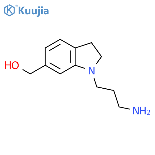 (1-(3-Aminopropyl)indolin-6-yl)methanol structure