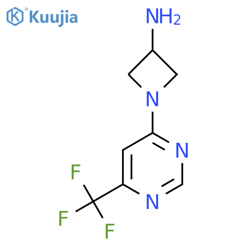 1-(6-(Trifluoromethyl)pyrimidin-4-yl)azetidin-3-amine structure