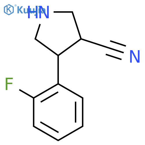 4-(2-Fluorophenyl)pyrrolidine-3-carbonitrile structure