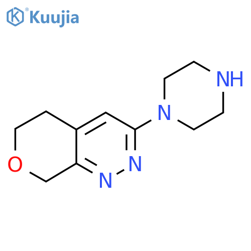 3-(Piperazin-1-yl)-5,8-dihydro-6H-pyrano[3,4-c]pyridazine structure