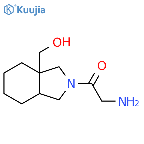 2-Amino-1-(3a-(hydroxymethyl)octahydro-2H-isoindol-2-yl)ethan-1-one structure