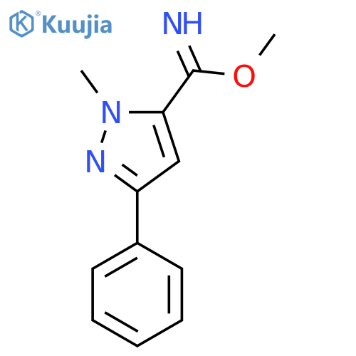 methyl 1-methyl-3-phenyl-1H-pyrazole-5-carbimidate structure