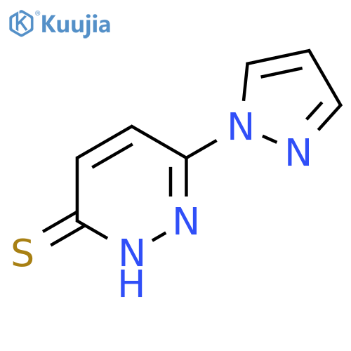 6-(1H-pyrazol-1-yl)pyridazine-3-thiol structure