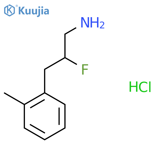 2-Fluoro-3-(2-methylphenyl)propan-1-amine hydrochloride structure