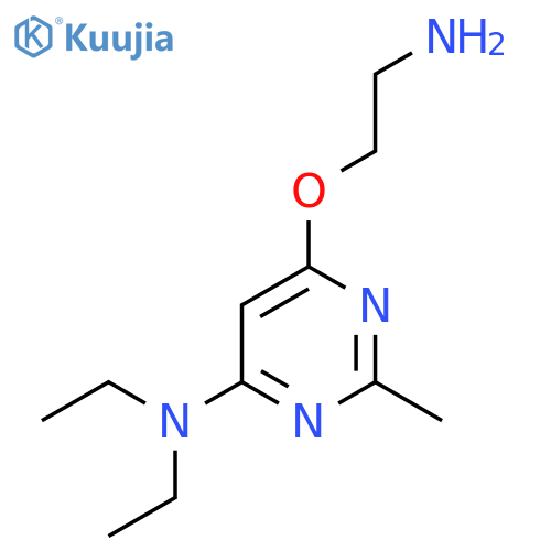 6-(2-Aminoethoxy)-N,N-diethyl-2-methylpyrimidin-4-amine structure