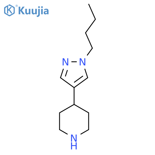 4-(1-Butyl-1H-pyrazol-4-yl)piperidine structure
