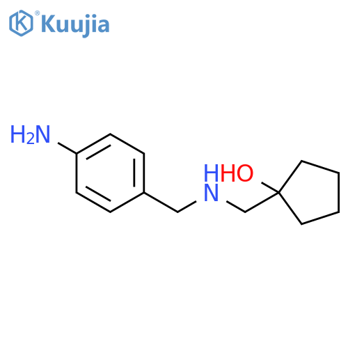 1-({(4-aminophenyl)methylamino}methyl)cyclopentan-1-ol structure