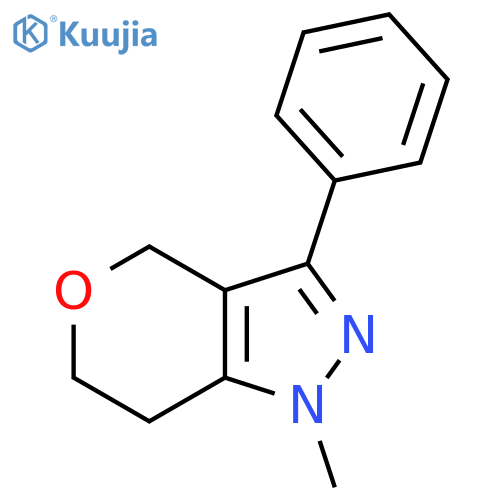 1-Methyl-3-phenyl-1,4,6,7-tetrahydropyrano[4,3-c]pyrazole structure