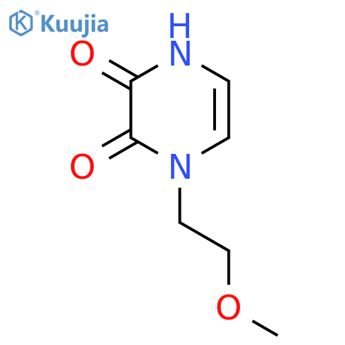1-(2-Methoxyethyl)-1,4-dihydropyrazine-2,3-dione structure