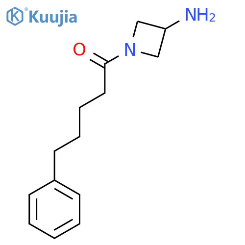 1-(3-Aminoazetidin-1-yl)-5-phenylpentan-1-one structure