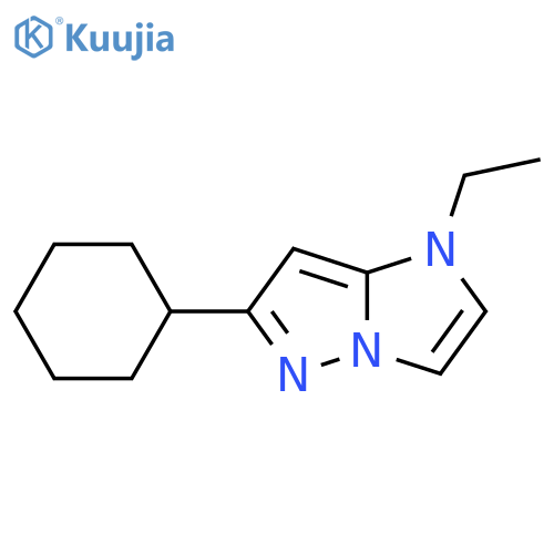 6-cyclohexyl-1-ethyl-1H-imidazo[1,2-b]pyrazole structure