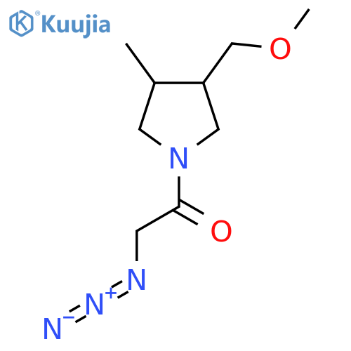 2-Azido-1-(3-(methoxymethyl)-4-methylpyrrolidin-1-yl)ethan-1-one structure