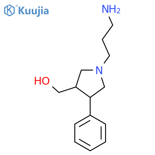 (1-(3-Aminopropyl)-4-phenylpyrrolidin-3-yl)methanol structure