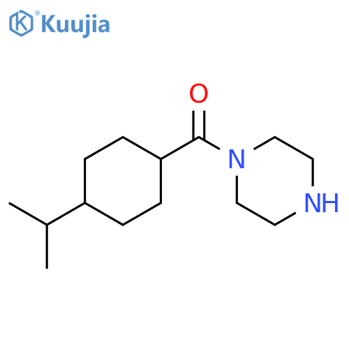 (4-Isopropylcyclohexyl)(piperazin-1-yl)methanone structure
