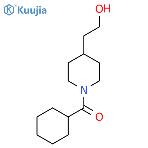 Cyclohexyl(4-(2-hydroxyethyl)piperidin-1-yl)methanone structure