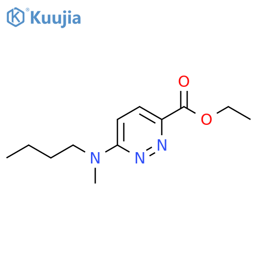 Ethyl 6-(butyl(methyl)amino)pyridazine-3-carboxylate structure