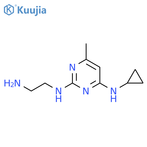 N2-(2-aminoethyl)-N4-cyclopropyl-6-methylpyrimidine-2,4-diamine structure