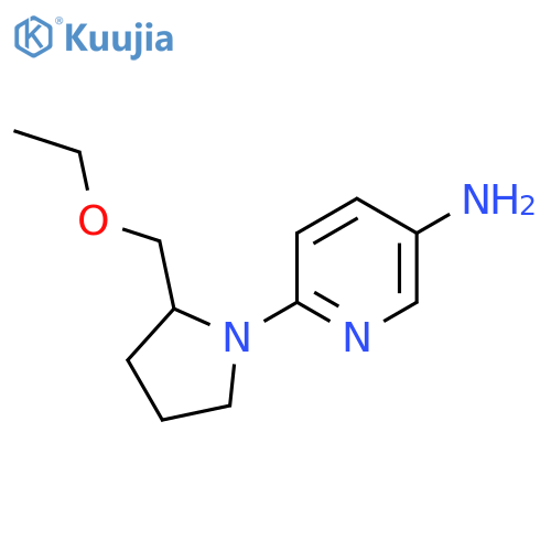 6-(2-(Ethoxymethyl)pyrrolidin-1-yl)pyridin-3-amine structure