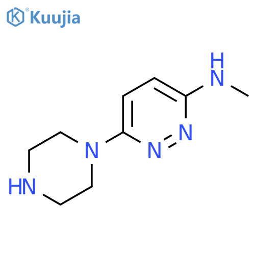 N-methyl-6-(piperazin-1-yl)pyridazin-3-amine structure