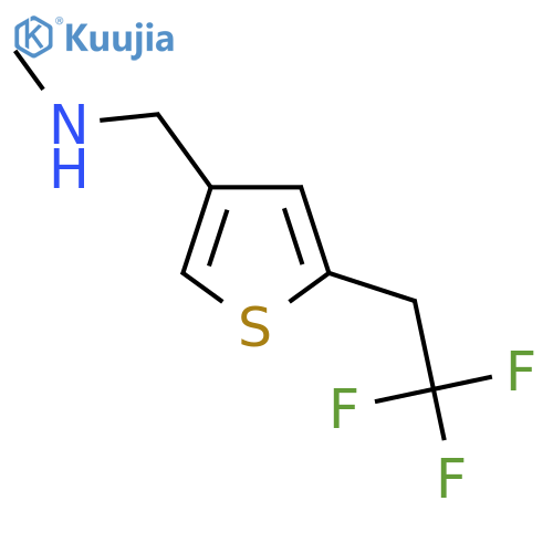 N-Methyl-1-(5-(2,2,2-trifluoroethyl)thiophen-3-yl)methanamine structure