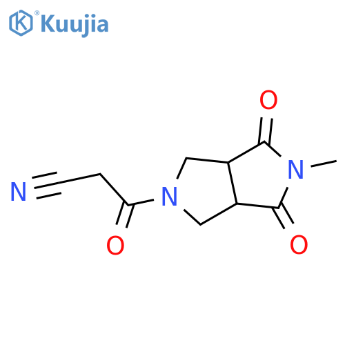 3-(5-methyl-4,6-dioxohexahydropyrrolo[3,4-c]pyrrol-2(1H)-yl)-3-oxopropanenitrile structure