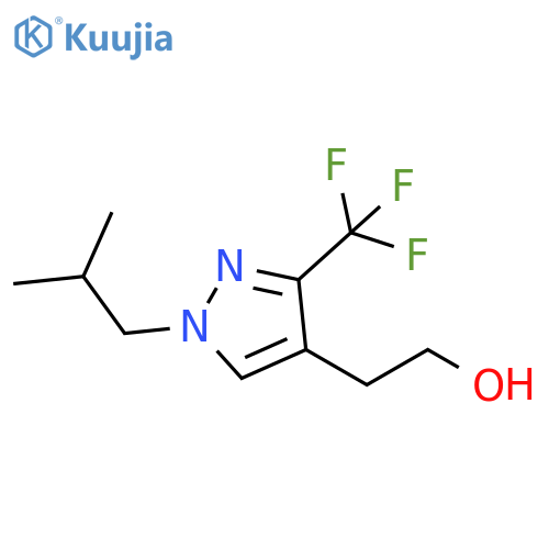 2-(1-isobutyl-3-(trifluoromethyl)-1H-pyrazol-4-yl)ethan-1-ol structure