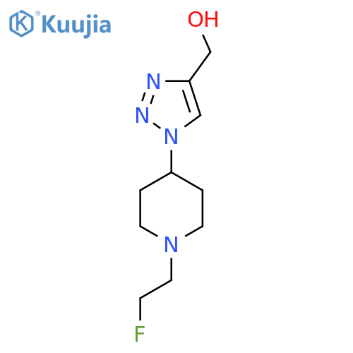 (1-(1-(2-fluoroethyl)piperidin-4-yl)-1H-1,2,3-triazol-4-yl)methanol structure
