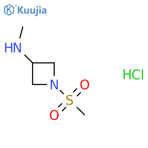N-Methyl-1-(methylsulfonyl)azetidin-3-amine hydrochloride structure