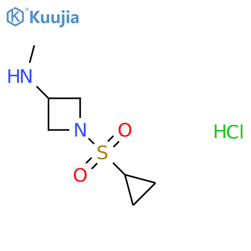 1-(cyclopropylsulfonyl)-N-methylazetidin-3-amine hydrochloride structure