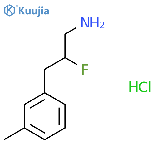 2-Fluoro-3-(3-methylphenyl)propan-1-amine hydrochloride structure