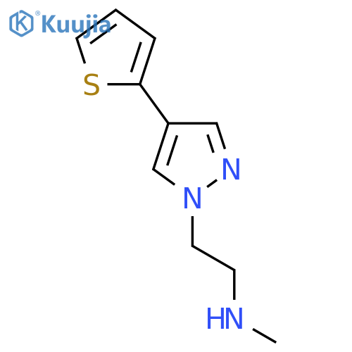 N-Methyl-2-(4-(thiophen-2-yl)-1H-pyrazol-1-yl)ethan-1-amine structure