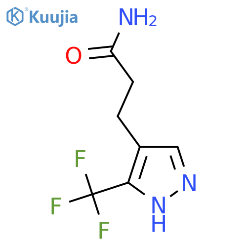 3-(3-(Trifluoromethyl)-1H-pyrazol-4-yl)propanamide structure