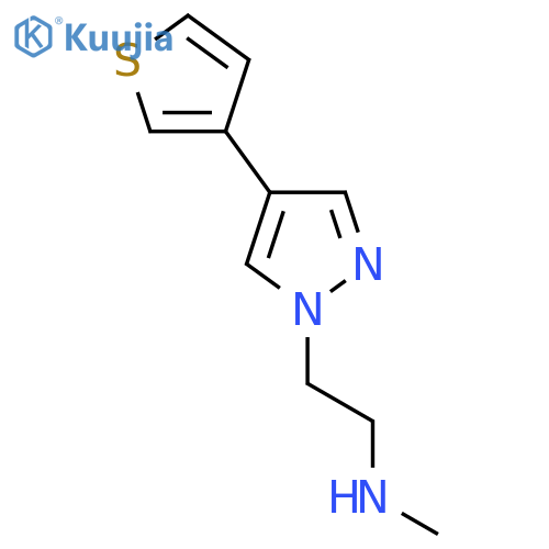 N-Methyl-2-(4-(thiophen-3-yl)-1H-pyrazol-1-yl)ethan-1-amine structure