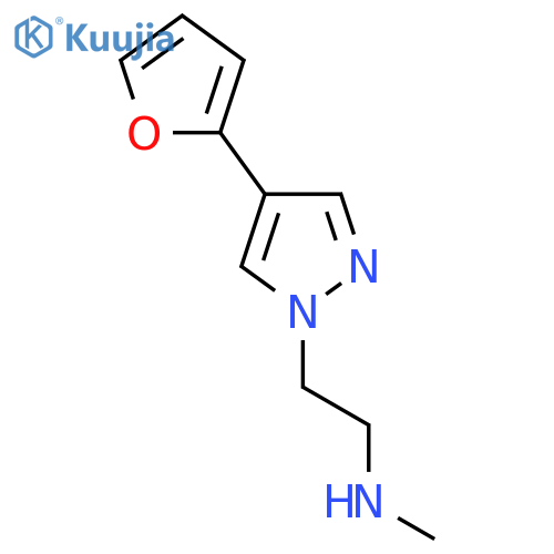 2-(4-(furan-2-yl)-1H-pyrazol-1-yl)-N-methylethan-1-amine structure
