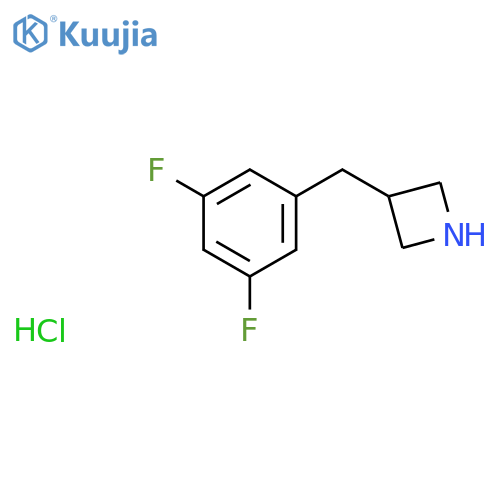 3-[(3,5-Difluorophenyl)methyl]azetidine hydrochloride structure