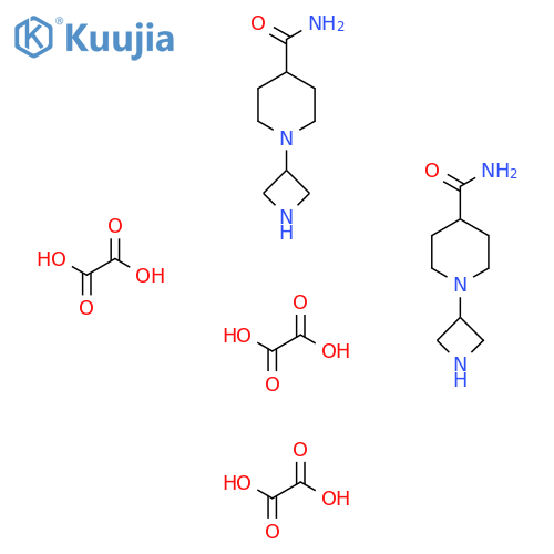 1-(Azetidin-3-yl)piperidine-4-carboxamide sesquioxalate structure